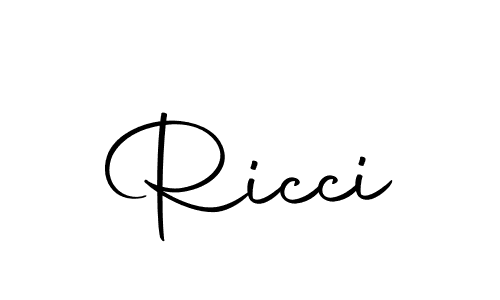 Design your own signature with our free online signature maker. With this signature software, you can create a handwritten (Autography-DOLnW) signature for name Ricci. Ricci signature style 10 images and pictures png