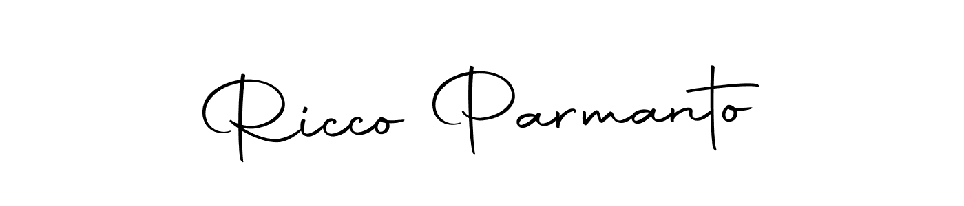 if you are searching for the best signature style for your name Ricco Parmanto. so please give up your signature search. here we have designed multiple signature styles  using Autography-DOLnW. Ricco Parmanto signature style 10 images and pictures png