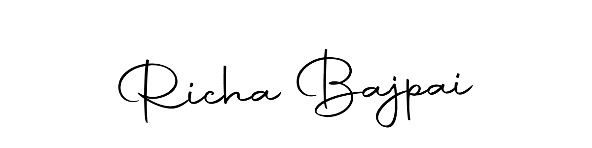 It looks lik you need a new signature style for name Richa Bajpai. Design unique handwritten (Autography-DOLnW) signature with our free signature maker in just a few clicks. Richa Bajpai signature style 10 images and pictures png