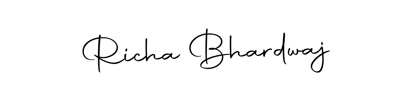Create a beautiful signature design for name Richa Bhardwaj. With this signature (Autography-DOLnW) fonts, you can make a handwritten signature for free. Richa Bhardwaj signature style 10 images and pictures png