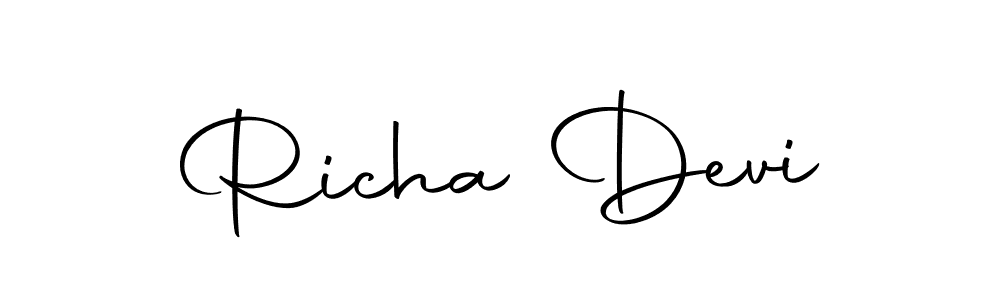 Make a beautiful signature design for name Richa Devi. With this signature (Autography-DOLnW) style, you can create a handwritten signature for free. Richa Devi signature style 10 images and pictures png
