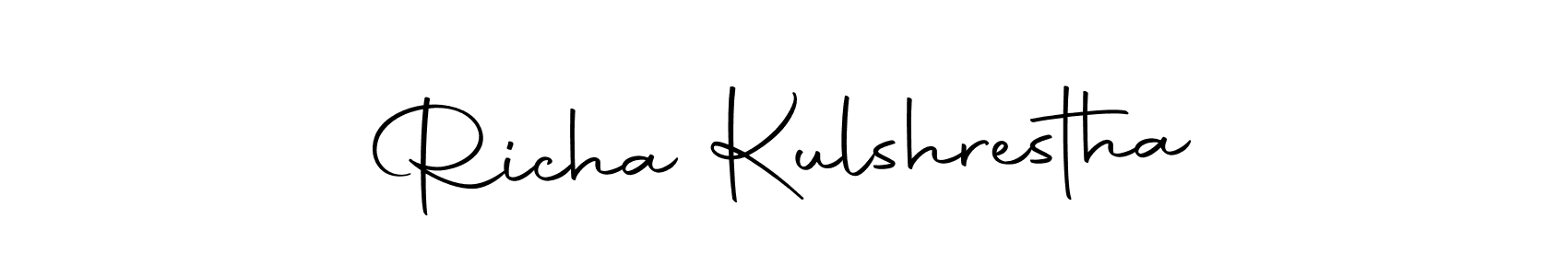 Make a beautiful signature design for name Richa Kulshrestha. Use this online signature maker to create a handwritten signature for free. Richa Kulshrestha signature style 10 images and pictures png