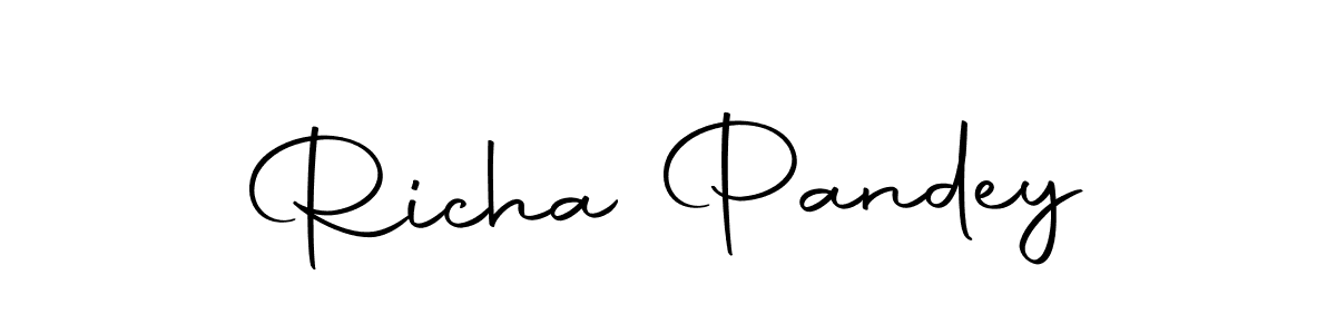 Use a signature maker to create a handwritten signature online. With this signature software, you can design (Autography-DOLnW) your own signature for name Richa Pandey. Richa Pandey signature style 10 images and pictures png