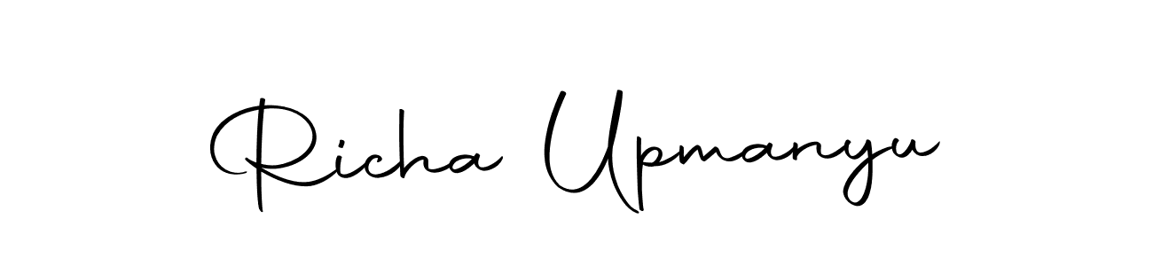Also we have Richa Upmanyu name is the best signature style. Create professional handwritten signature collection using Autography-DOLnW autograph style. Richa Upmanyu signature style 10 images and pictures png