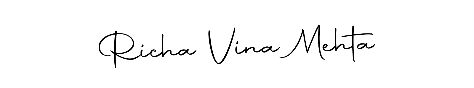 It looks lik you need a new signature style for name Richa Vina Mehta. Design unique handwritten (Autography-DOLnW) signature with our free signature maker in just a few clicks. Richa Vina Mehta signature style 10 images and pictures png
