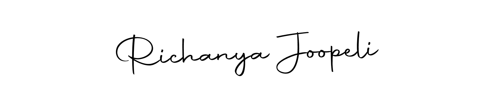 Make a beautiful signature design for name Richanya Joopeli. Use this online signature maker to create a handwritten signature for free. Richanya Joopeli signature style 10 images and pictures png