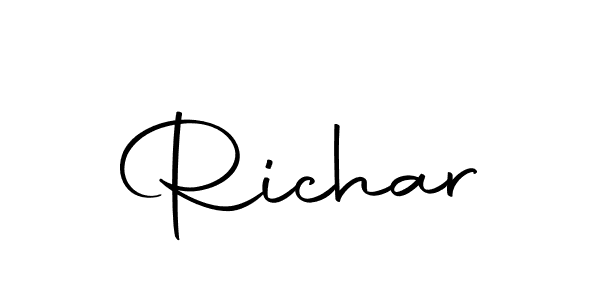 The best way (Autography-DOLnW) to make a short signature is to pick only two or three words in your name. The name Richar include a total of six letters. For converting this name. Richar signature style 10 images and pictures png