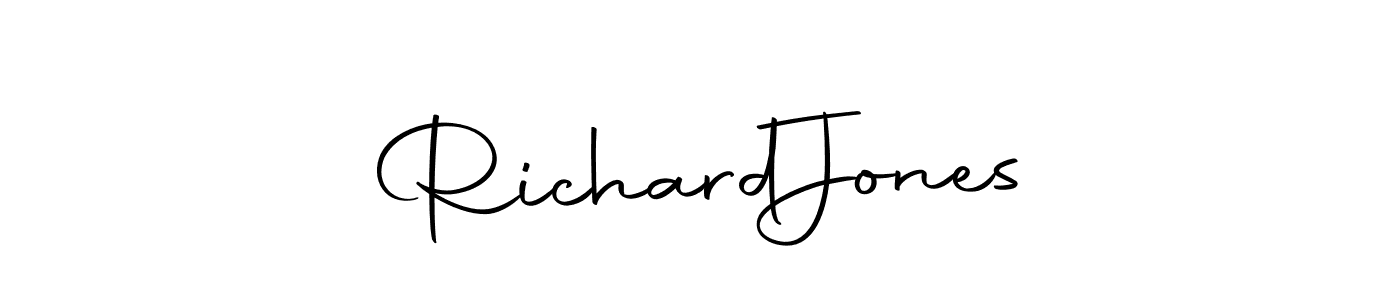 How to make Richard  Jones name signature. Use Autography-DOLnW style for creating short signs online. This is the latest handwritten sign. Richard  Jones signature style 10 images and pictures png