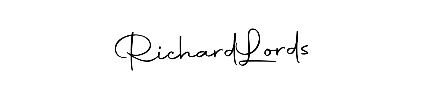 Design your own signature with our free online signature maker. With this signature software, you can create a handwritten (Autography-DOLnW) signature for name Richard  Lords. Richard  Lords signature style 10 images and pictures png