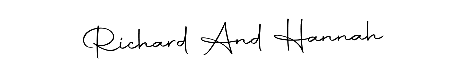 It looks lik you need a new signature style for name Richard And Hannah. Design unique handwritten (Autography-DOLnW) signature with our free signature maker in just a few clicks. Richard And Hannah signature style 10 images and pictures png
