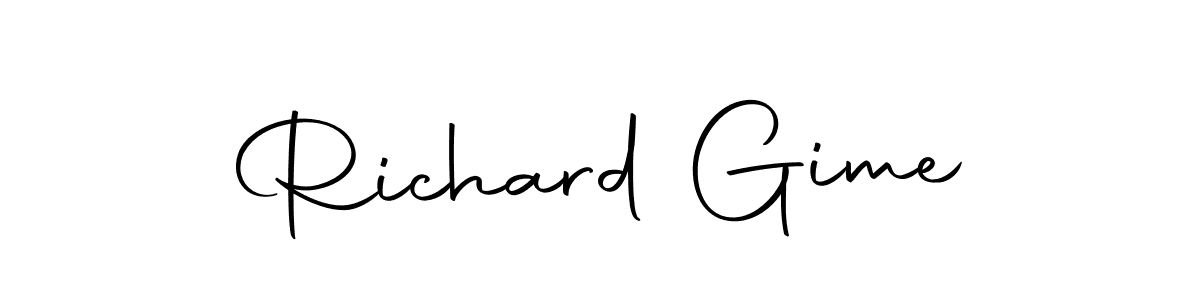Create a beautiful signature design for name Richard Gime. With this signature (Autography-DOLnW) fonts, you can make a handwritten signature for free. Richard Gime signature style 10 images and pictures png
