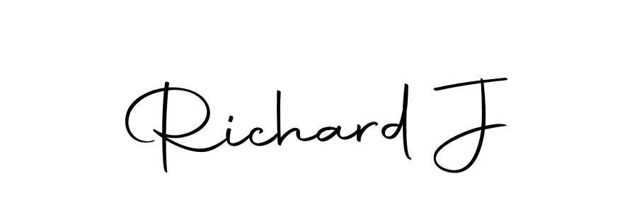 Design your own signature with our free online signature maker. With this signature software, you can create a handwritten (Autography-DOLnW) signature for name Richard J. Richard J signature style 10 images and pictures png