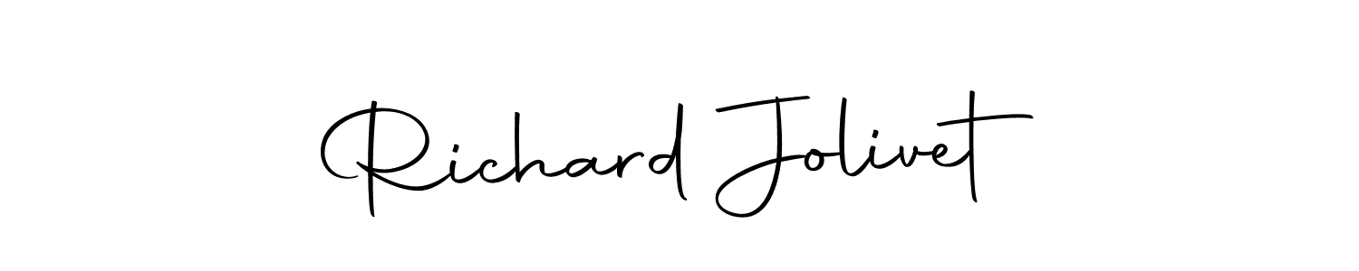 Richard Jolivet stylish signature style. Best Handwritten Sign (Autography-DOLnW) for my name. Handwritten Signature Collection Ideas for my name Richard Jolivet. Richard Jolivet signature style 10 images and pictures png