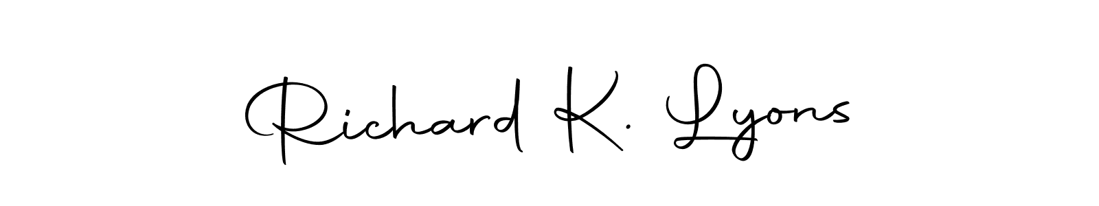 Richard K. Lyons stylish signature style. Best Handwritten Sign (Autography-DOLnW) for my name. Handwritten Signature Collection Ideas for my name Richard K. Lyons. Richard K. Lyons signature style 10 images and pictures png