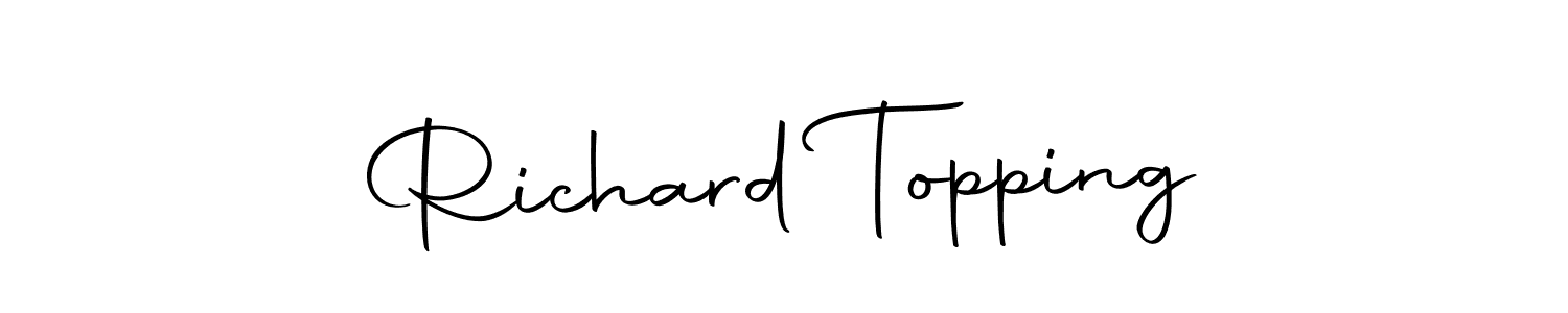 You should practise on your own different ways (Autography-DOLnW) to write your name (Richard Topping) in signature. don't let someone else do it for you. Richard Topping signature style 10 images and pictures png