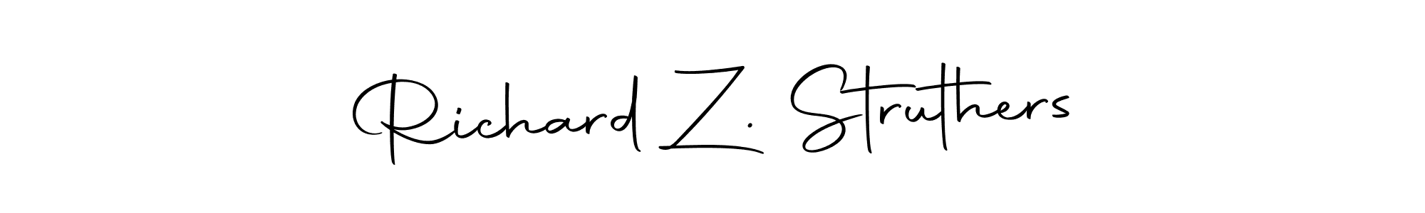 You should practise on your own different ways (Autography-DOLnW) to write your name (Richard Z. Struthers) in signature. don't let someone else do it for you. Richard Z. Struthers signature style 10 images and pictures png