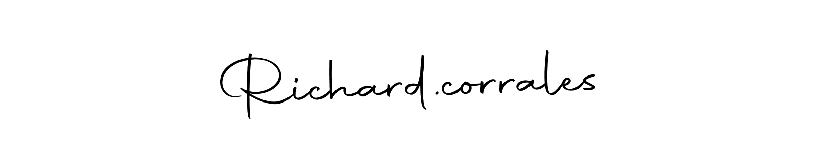 You should practise on your own different ways (Autography-DOLnW) to write your name (Richard.corrales) in signature. don't let someone else do it for you. Richard.corrales signature style 10 images and pictures png