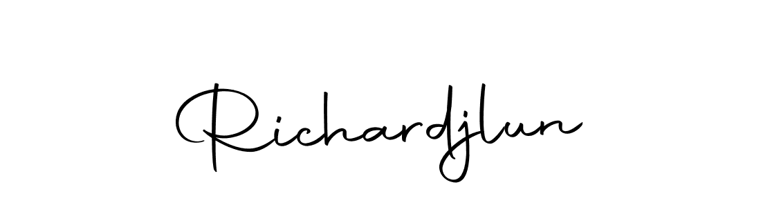 Similarly Autography-DOLnW is the best handwritten signature design. Signature creator online .You can use it as an online autograph creator for name Richardjlun. Richardjlun signature style 10 images and pictures png