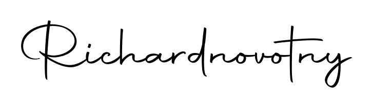 Personalize your online presence with Richardnovotny signature rendered in elegant Autography-DOLnW font. Great for website footers and blogs. Richardnovotny signature style 10 images and pictures png