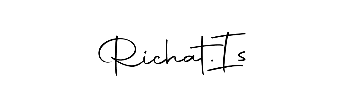 Make a beautiful signature design for name Richat.  Is. Use this online signature maker to create a handwritten signature for free. Richat.  Is signature style 10 images and pictures png