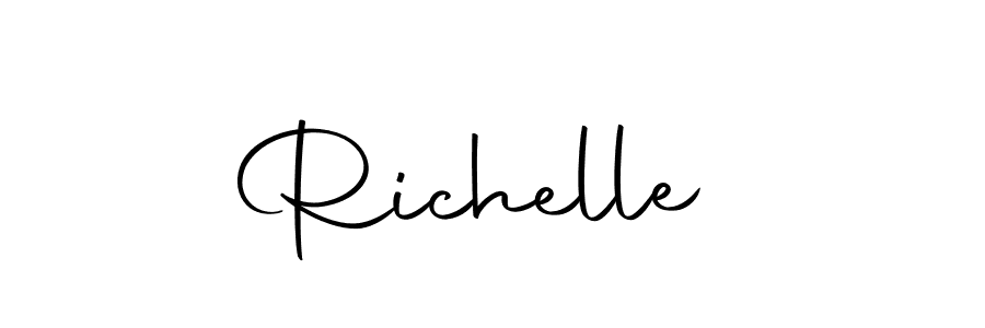 Make a beautiful signature design for name Richelle . With this signature (Autography-DOLnW) style, you can create a handwritten signature for free. Richelle  signature style 10 images and pictures png