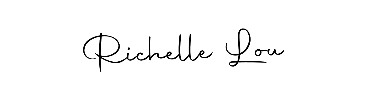 This is the best signature style for the Richelle Lou name. Also you like these signature font (Autography-DOLnW). Mix name signature. Richelle Lou signature style 10 images and pictures png