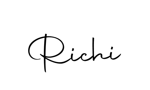 You should practise on your own different ways (Autography-DOLnW) to write your name (Richi) in signature. don't let someone else do it for you. Richi signature style 10 images and pictures png