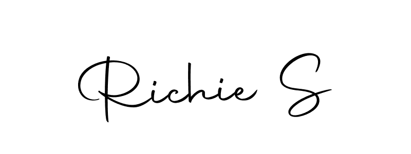 Design your own signature with our free online signature maker. With this signature software, you can create a handwritten (Autography-DOLnW) signature for name Richie S. Richie S signature style 10 images and pictures png