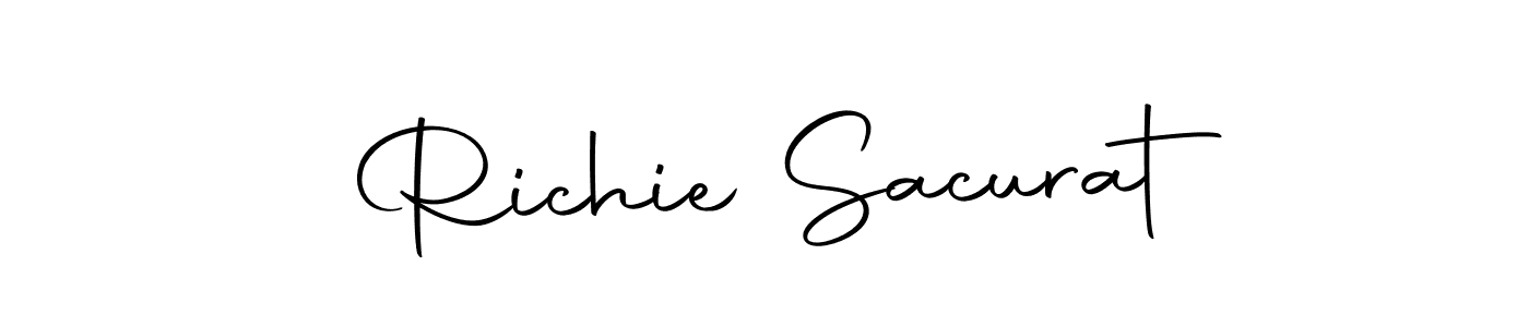 if you are searching for the best signature style for your name Richie Sacurat. so please give up your signature search. here we have designed multiple signature styles  using Autography-DOLnW. Richie Sacurat signature style 10 images and pictures png