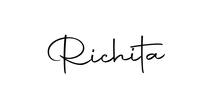 Autography-DOLnW is a professional signature style that is perfect for those who want to add a touch of class to their signature. It is also a great choice for those who want to make their signature more unique. Get Richita name to fancy signature for free. Richita signature style 10 images and pictures png