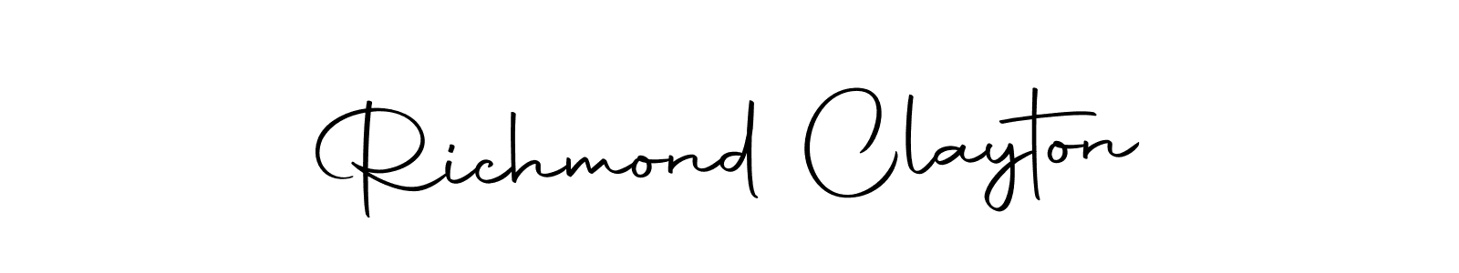 if you are searching for the best signature style for your name Richmond Clayton. so please give up your signature search. here we have designed multiple signature styles  using Autography-DOLnW. Richmond Clayton signature style 10 images and pictures png