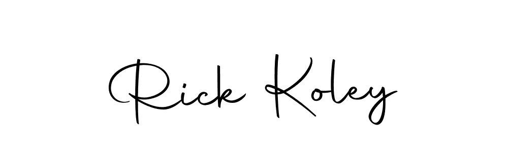 Make a beautiful signature design for name Rick Koley. With this signature (Autography-DOLnW) style, you can create a handwritten signature for free. Rick Koley signature style 10 images and pictures png