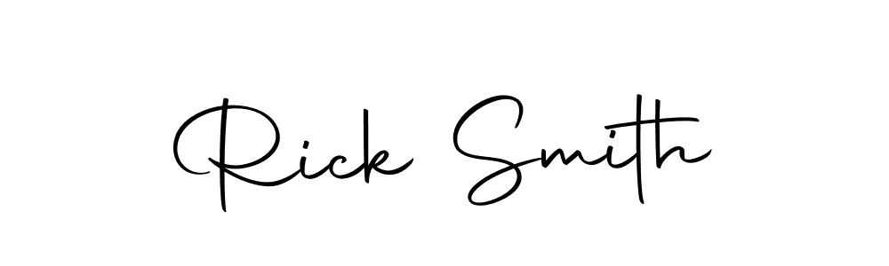 You should practise on your own different ways (Autography-DOLnW) to write your name (Rick Smith) in signature. don't let someone else do it for you. Rick Smith signature style 10 images and pictures png