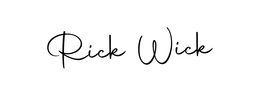 Rick Wick stylish signature style. Best Handwritten Sign (Autography-DOLnW) for my name. Handwritten Signature Collection Ideas for my name Rick Wick. Rick Wick signature style 10 images and pictures png