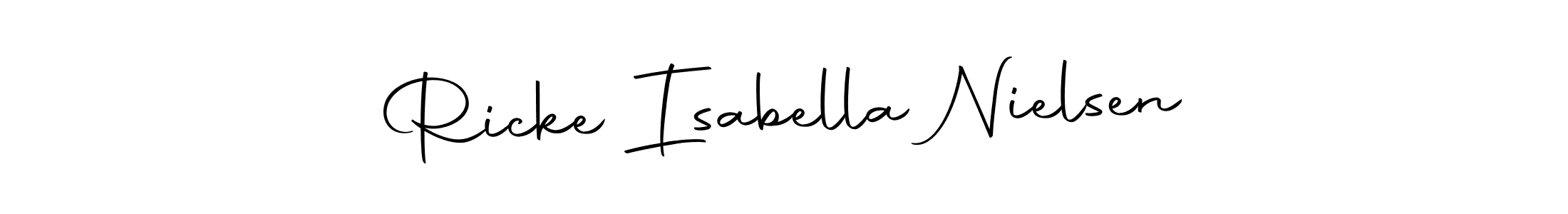 You can use this online signature creator to create a handwritten signature for the name Ricke Isabella Nielsen. This is the best online autograph maker. Ricke Isabella Nielsen signature style 10 images and pictures png