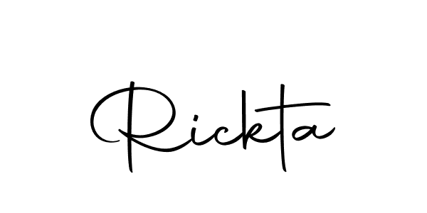 How to make Rickta name signature. Use Autography-DOLnW style for creating short signs online. This is the latest handwritten sign. Rickta signature style 10 images and pictures png