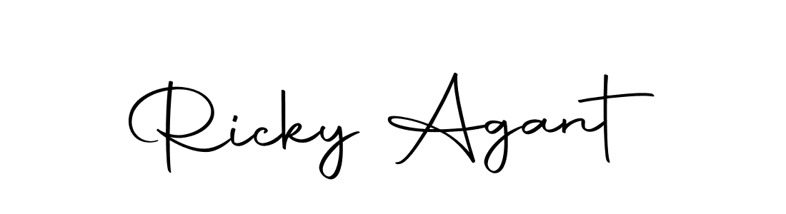 Design your own signature with our free online signature maker. With this signature software, you can create a handwritten (Autography-DOLnW) signature for name Ricky Agant. Ricky Agant signature style 10 images and pictures png