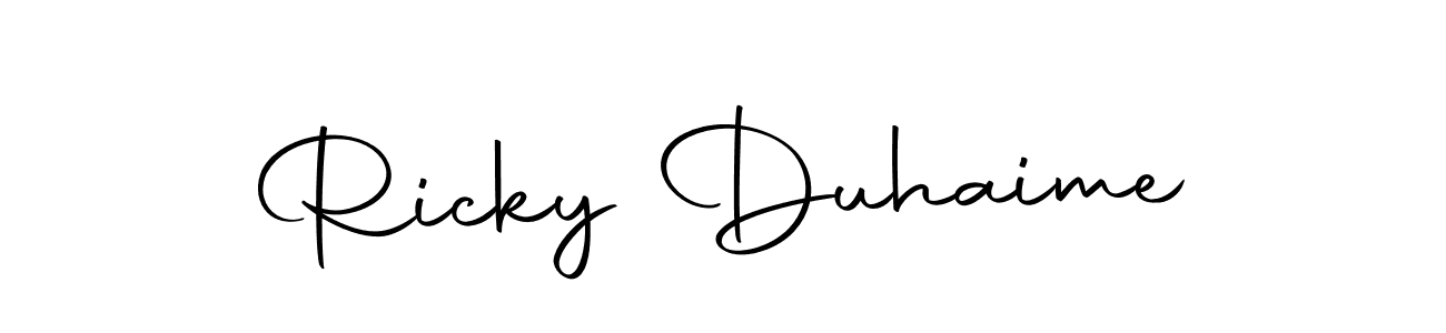 Also we have Ricky Duhaime name is the best signature style. Create professional handwritten signature collection using Autography-DOLnW autograph style. Ricky Duhaime signature style 10 images and pictures png