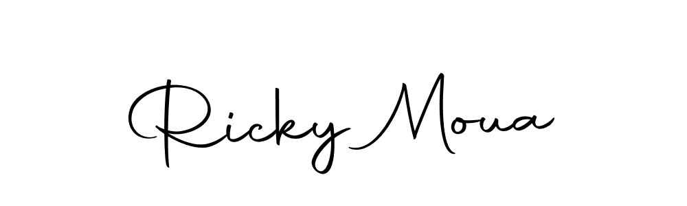 Create a beautiful signature design for name Ricky Moua. With this signature (Autography-DOLnW) fonts, you can make a handwritten signature for free. Ricky Moua signature style 10 images and pictures png