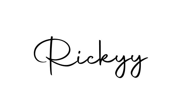 You should practise on your own different ways (Autography-DOLnW) to write your name (Rickyy) in signature. don't let someone else do it for you. Rickyy signature style 10 images and pictures png