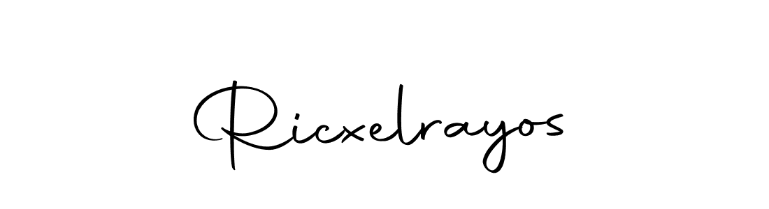 Ricxelrayos stylish signature style. Best Handwritten Sign (Autography-DOLnW) for my name. Handwritten Signature Collection Ideas for my name Ricxelrayos. Ricxelrayos signature style 10 images and pictures png