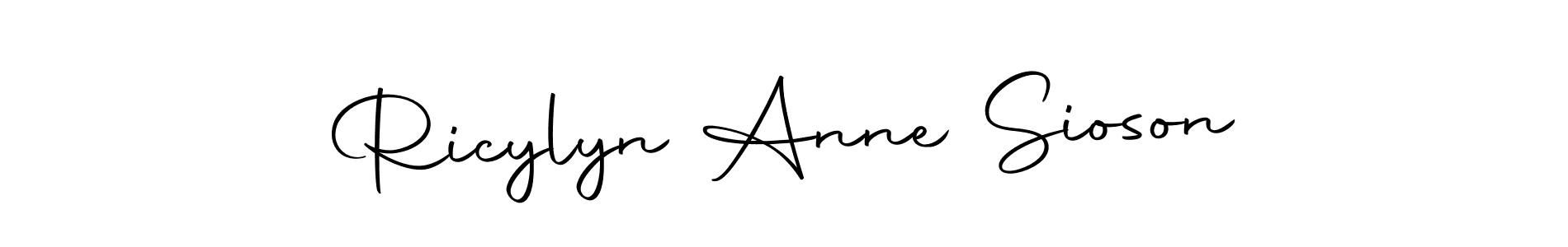 Make a beautiful signature design for name Ricylyn Anne Sioson. Use this online signature maker to create a handwritten signature for free. Ricylyn Anne Sioson signature style 10 images and pictures png