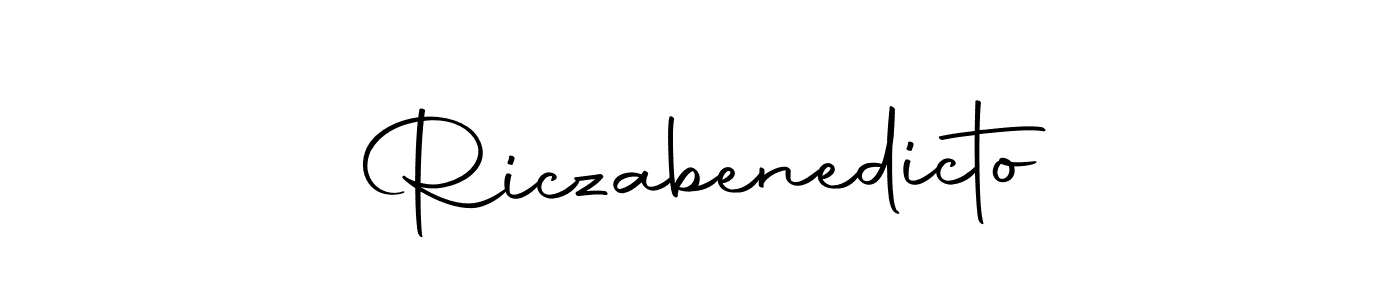 You should practise on your own different ways (Autography-DOLnW) to write your name (Riczabenedicto) in signature. don't let someone else do it for you. Riczabenedicto signature style 10 images and pictures png
