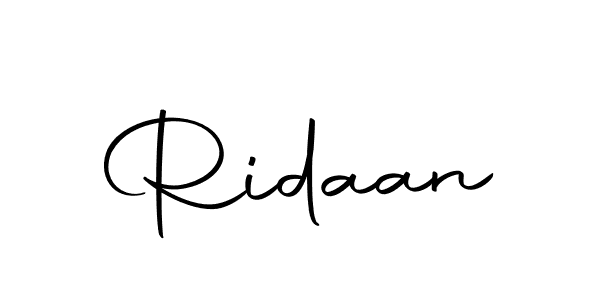 Make a beautiful signature design for name Ridaan. With this signature (Autography-DOLnW) style, you can create a handwritten signature for free. Ridaan signature style 10 images and pictures png