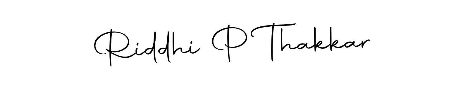 Riddhi P Thakkar stylish signature style. Best Handwritten Sign (Autography-DOLnW) for my name. Handwritten Signature Collection Ideas for my name Riddhi P Thakkar. Riddhi P Thakkar signature style 10 images and pictures png