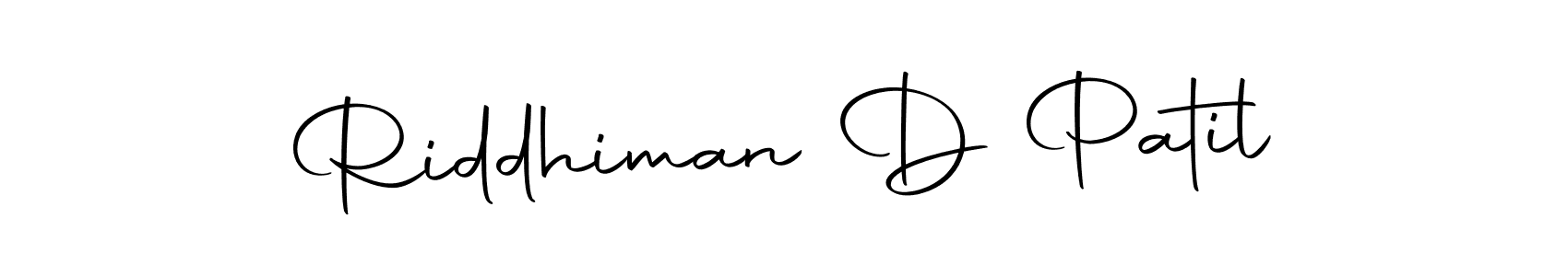 You should practise on your own different ways (Autography-DOLnW) to write your name (Riddhiman D Patil) in signature. don't let someone else do it for you. Riddhiman D Patil signature style 10 images and pictures png