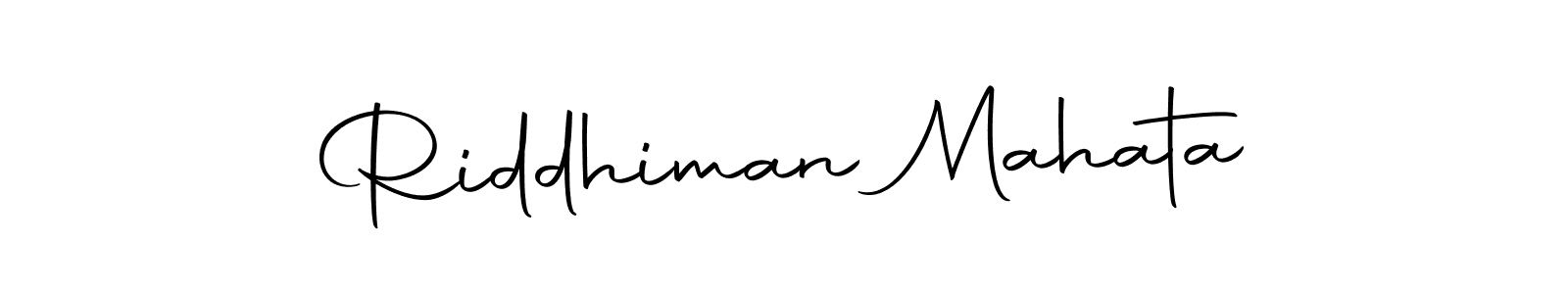 Also we have Riddhiman Mahata name is the best signature style. Create professional handwritten signature collection using Autography-DOLnW autograph style. Riddhiman Mahata signature style 10 images and pictures png