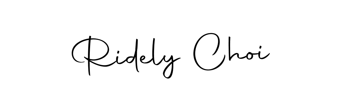 Make a beautiful signature design for name Ridely Choi. With this signature (Autography-DOLnW) style, you can create a handwritten signature for free. Ridely Choi signature style 10 images and pictures png