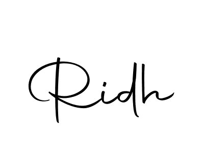You should practise on your own different ways (Autography-DOLnW) to write your name (Ridh) in signature. don't let someone else do it for you. Ridh signature style 10 images and pictures png