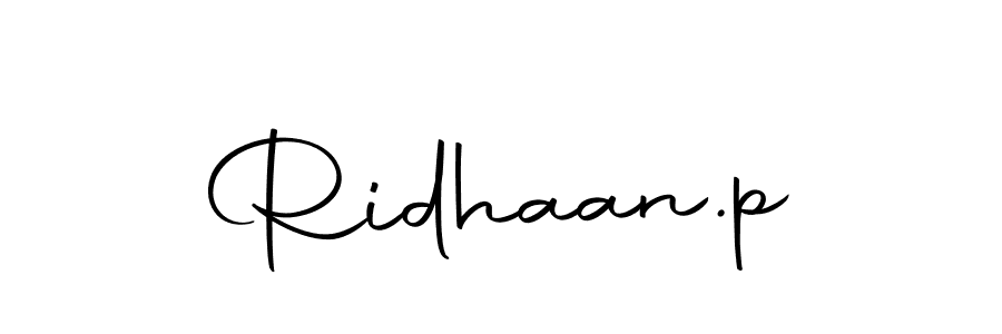 Make a beautiful signature design for name Ridhaan.p. Use this online signature maker to create a handwritten signature for free. Ridhaan.p signature style 10 images and pictures png